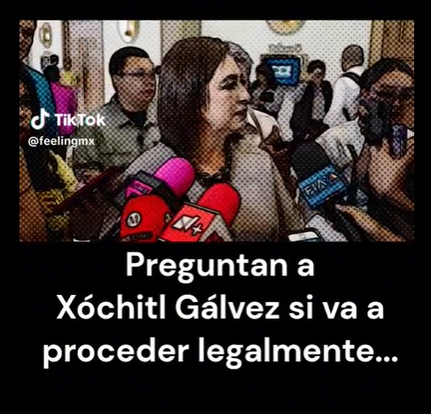 Preguntan a Xochitl Gálvez si va a proceder legalmente