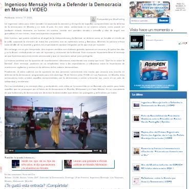 Defendamos la democracia, invitan en Morelia