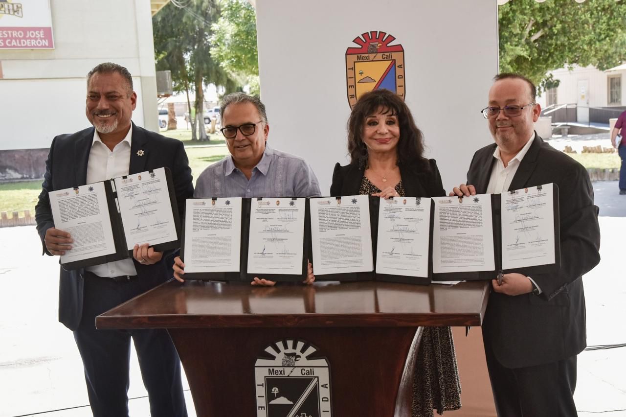 COBACHBC y Policía Municipal de Mexicali firman convenio para la seguridad escolar 3-4