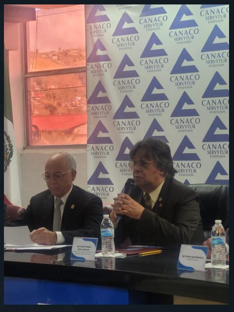 Rafael Chávez y Kurt Honold CANACO SERVYTUR Ensenada