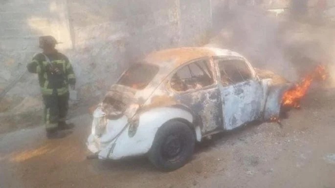 Taxi incendio proceso