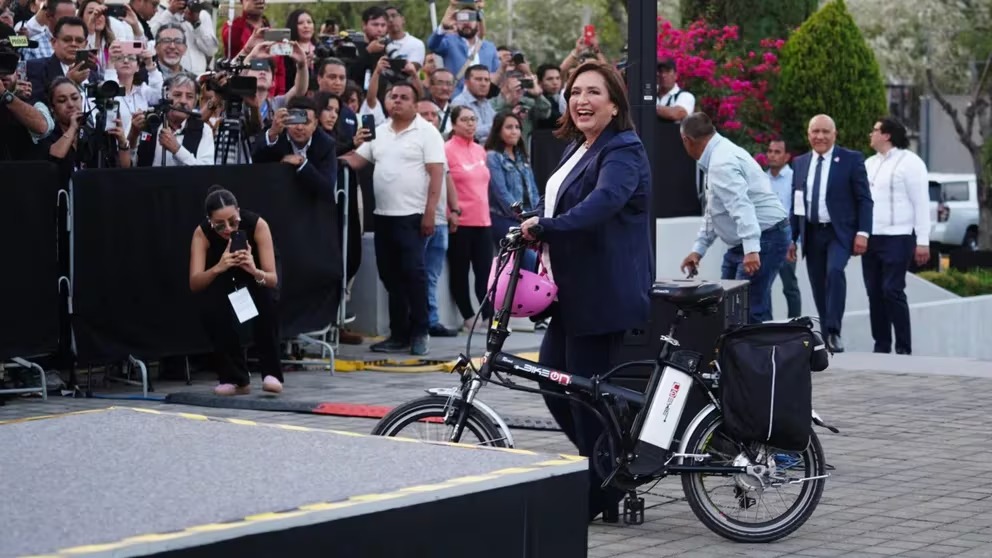 Xochitl biciclerta - Infobaae