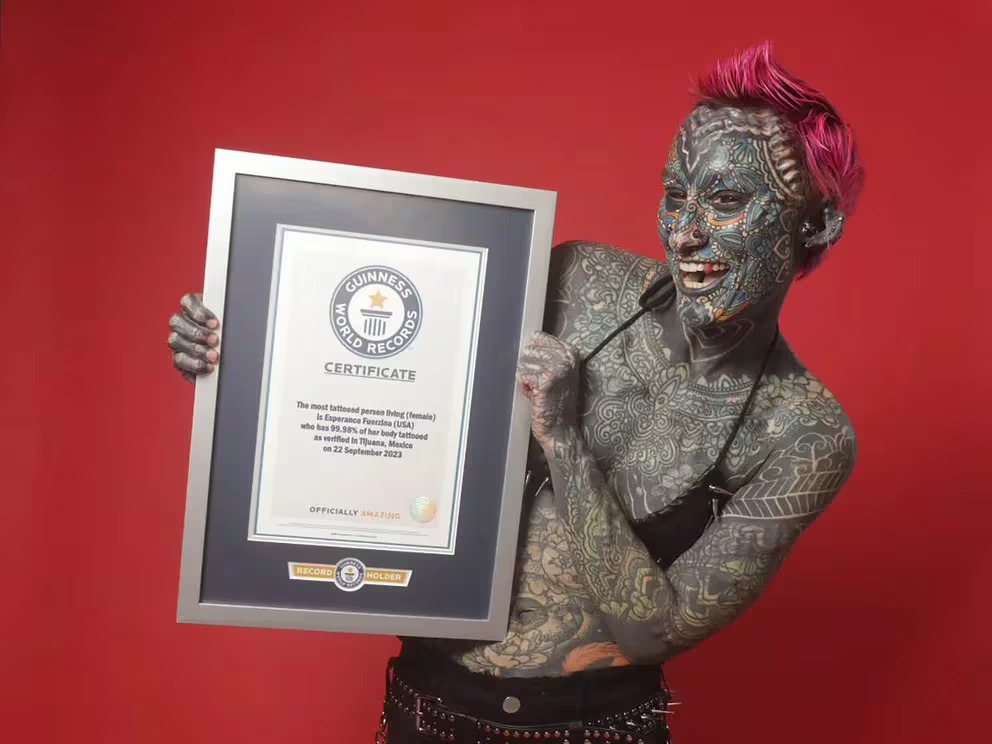 Record de tatuajes - Infobae