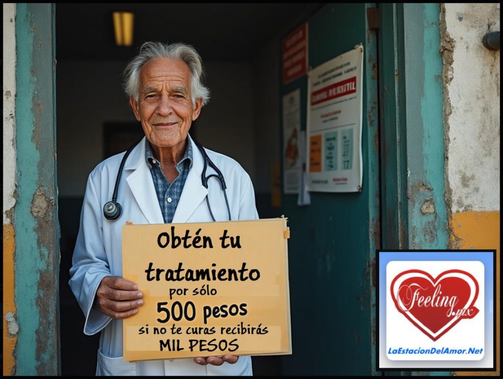 Un médico de la tercera edad, que estaba aburrido tras haberse jubilado, decidió abrir su consultorio.