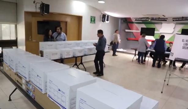El diputado Rubén Moreira realizó un simulacro de la jornada electoral para elegir juzgadores