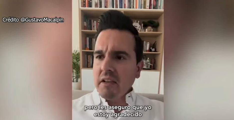 Fue un intento de humillarme. Fue en contra de mi trabajo, dijo Gustavo Macalpin