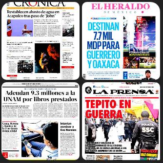 Primeras Planas 28 de Octubre de 2024