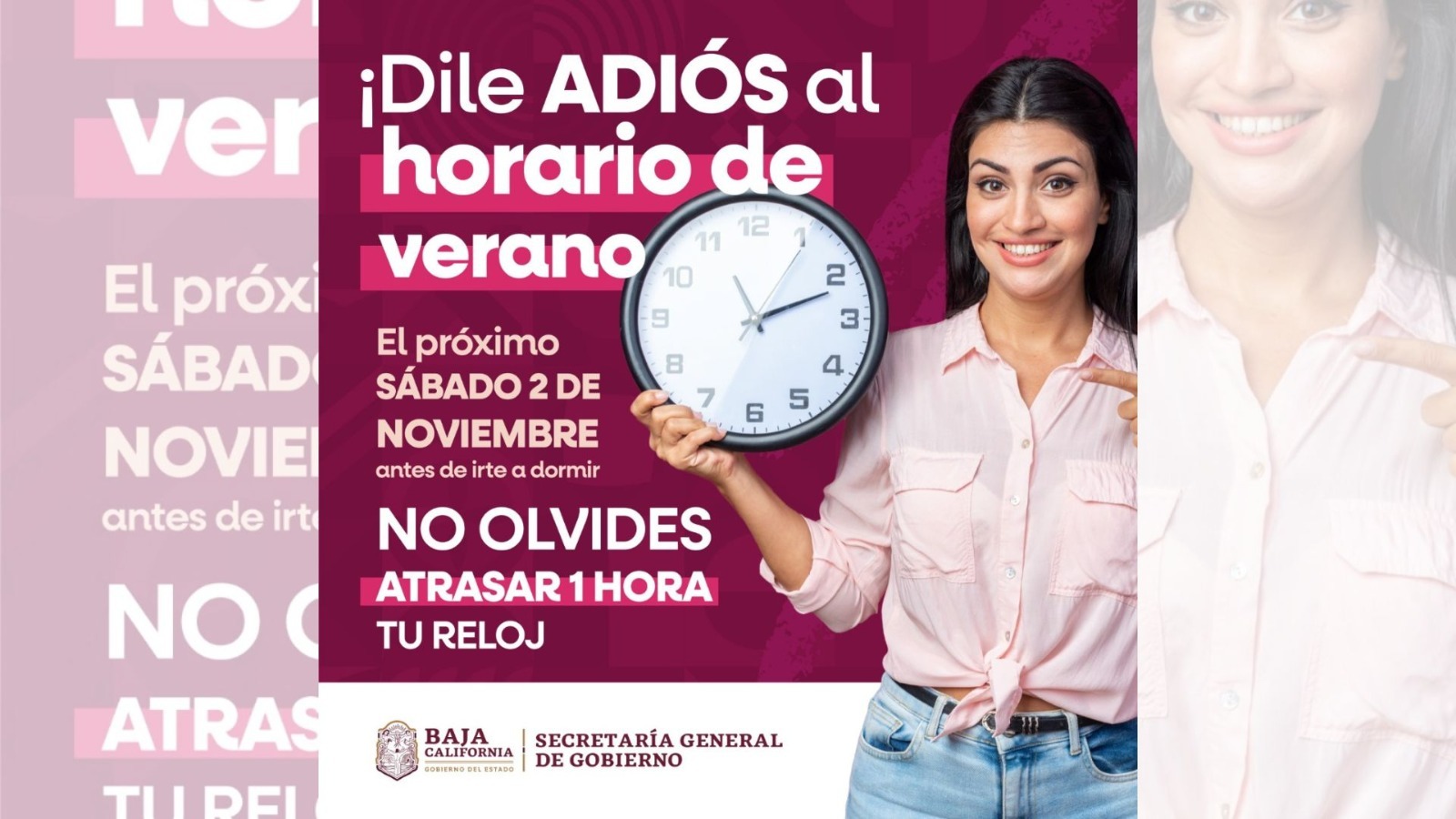 Cambio de hora BajaNews