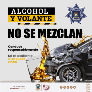 Exhorta Gobierno de Ensenada a la población a prevenir accidentes viales