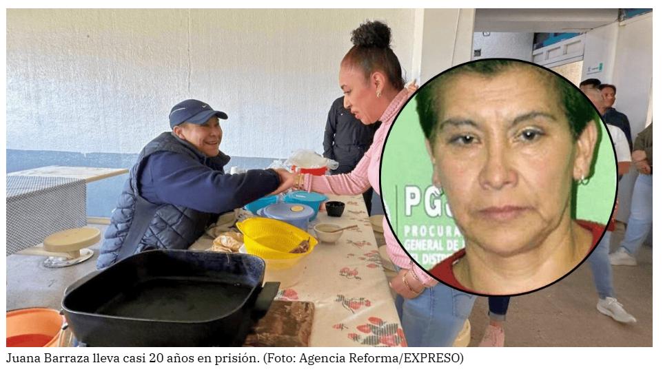 La Mataviejitas vende tacos en penal de Santa Martha