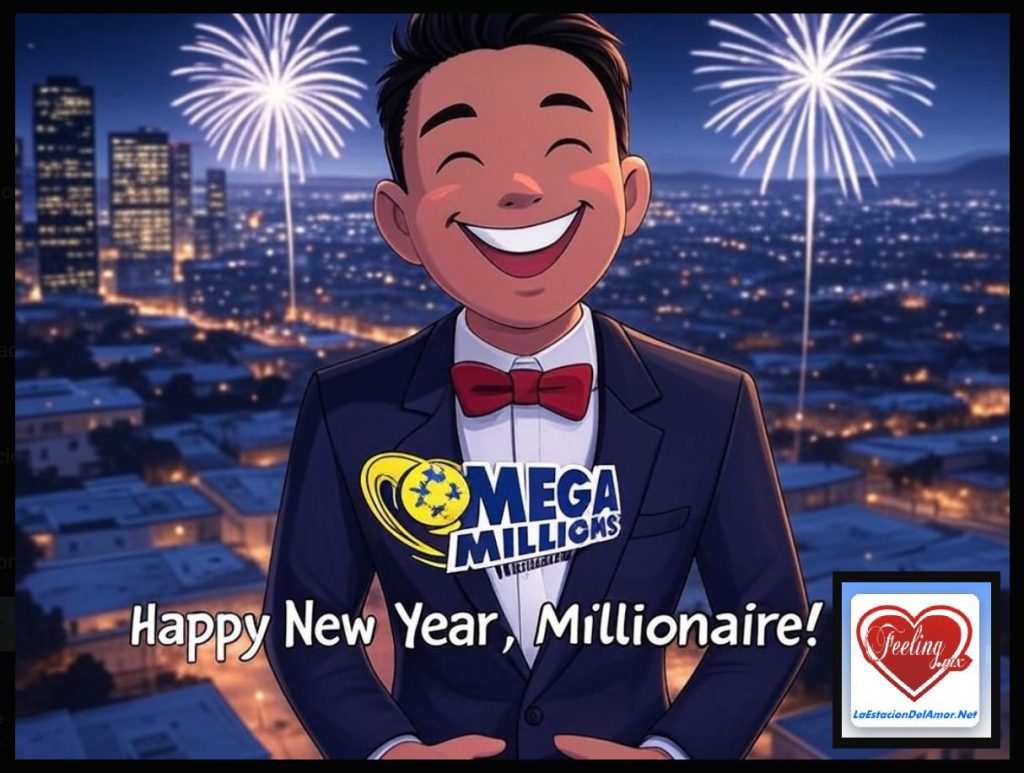 Viñeta - Feliz Año Nuevo, millonario - Alguien en California se lleva el Mega Millions