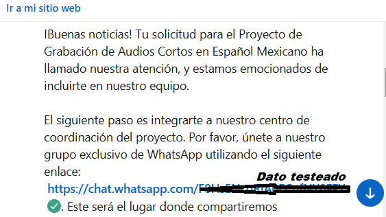 Buenas noticias