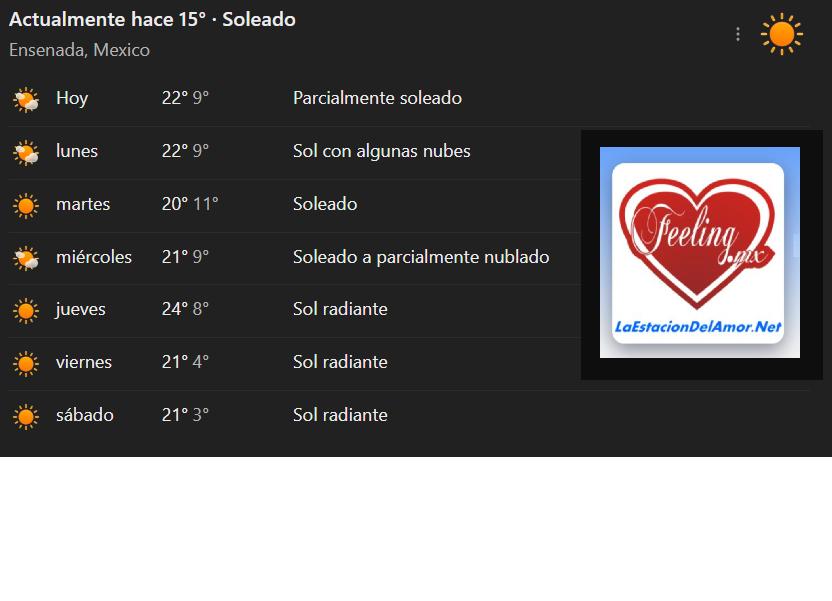 Clima Ensenada 5 de Enero
