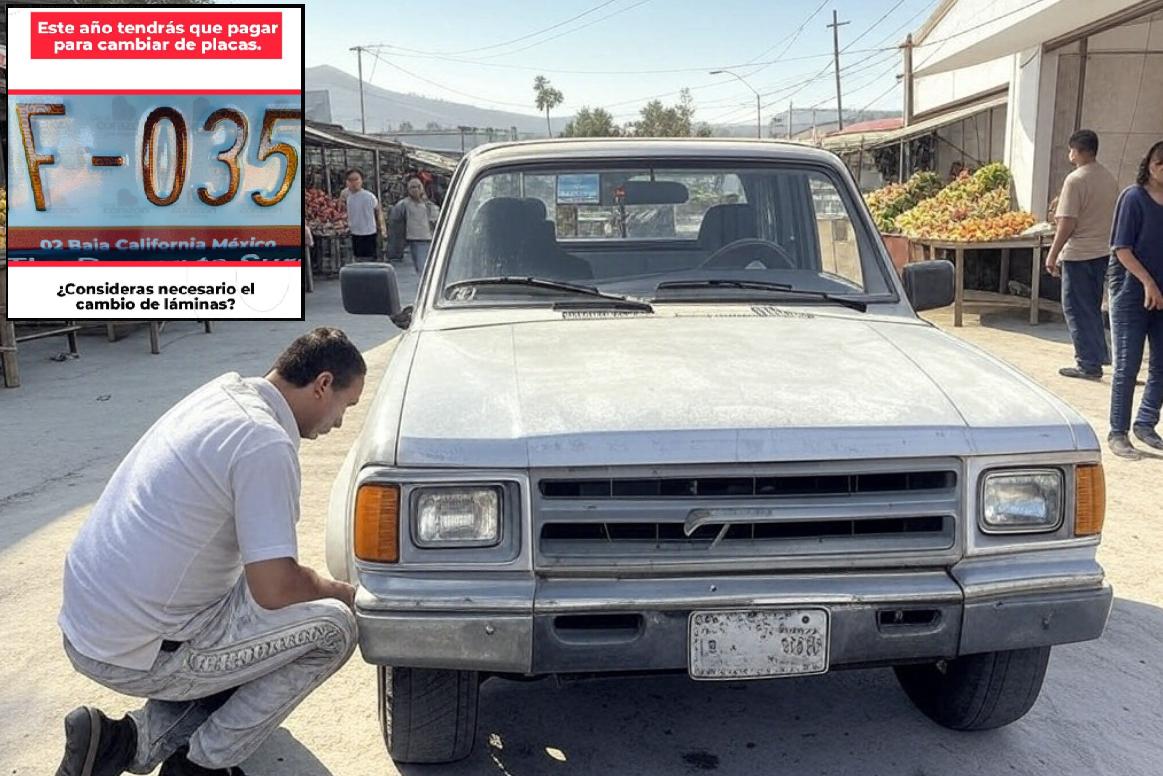 El reemplacamiento en Baja California - Descontento