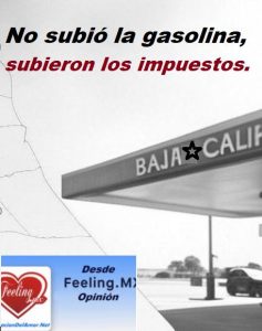 No subió la gasolina, subieron los impuestos