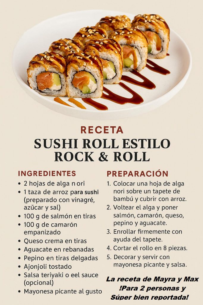 Receta del Sushi Roll
