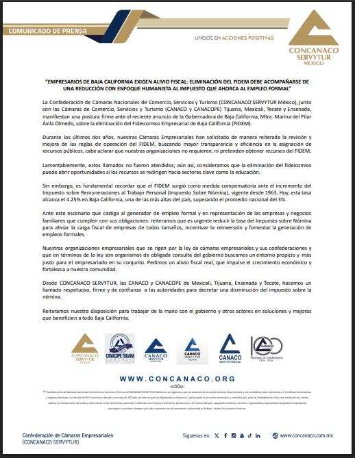 Cominuicado de Prensa-REDUCCIÓN DE LA TASA DEL IMPUESTO SOBRE REMUNERACIONES AL TRABAJO PERSONAL