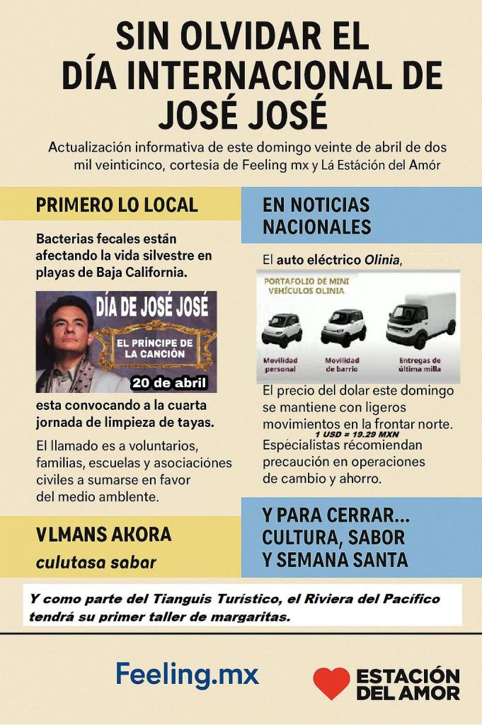 Día Internacional de José José 20 abr 2025