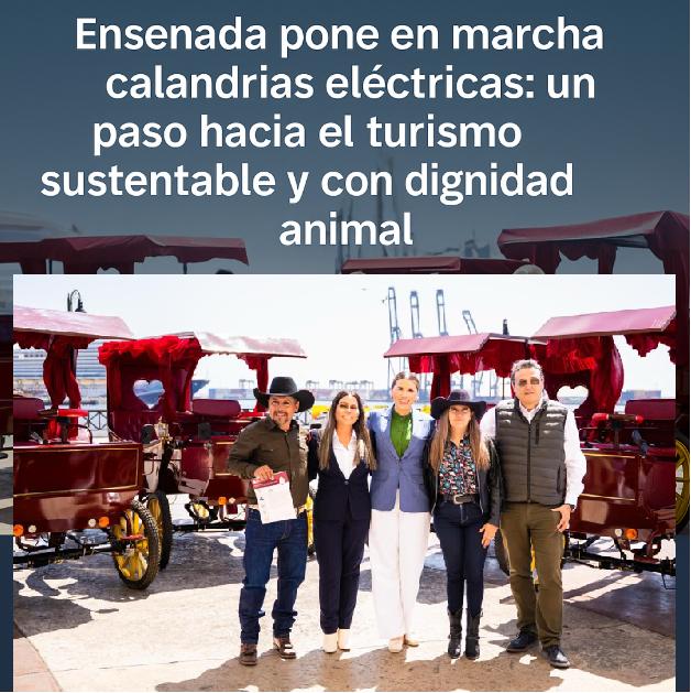 Ensenada pone en marcha calandrias eléctricas