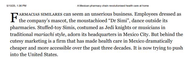A Mexican pharmacy chain revolutionised health care at home