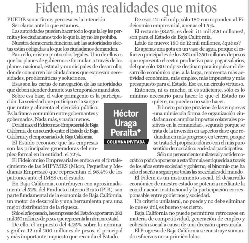 Fidem, más mitos que realidades - Por Héctor Huraga Peralta