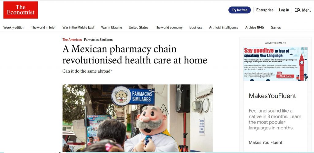 La Portada A Mexican pharmacy chain revolutionised health care at home
