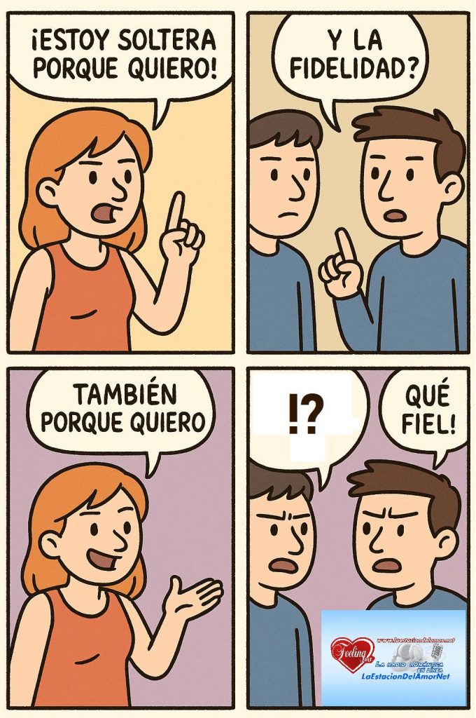 Comic de soltería y fidelidad