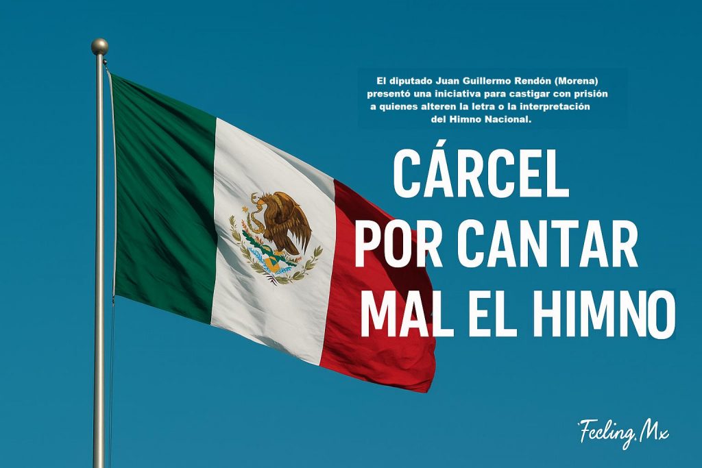 PROPONEN CÁRCEL POR CANTAR MAL EL HIMNO NACIONAL