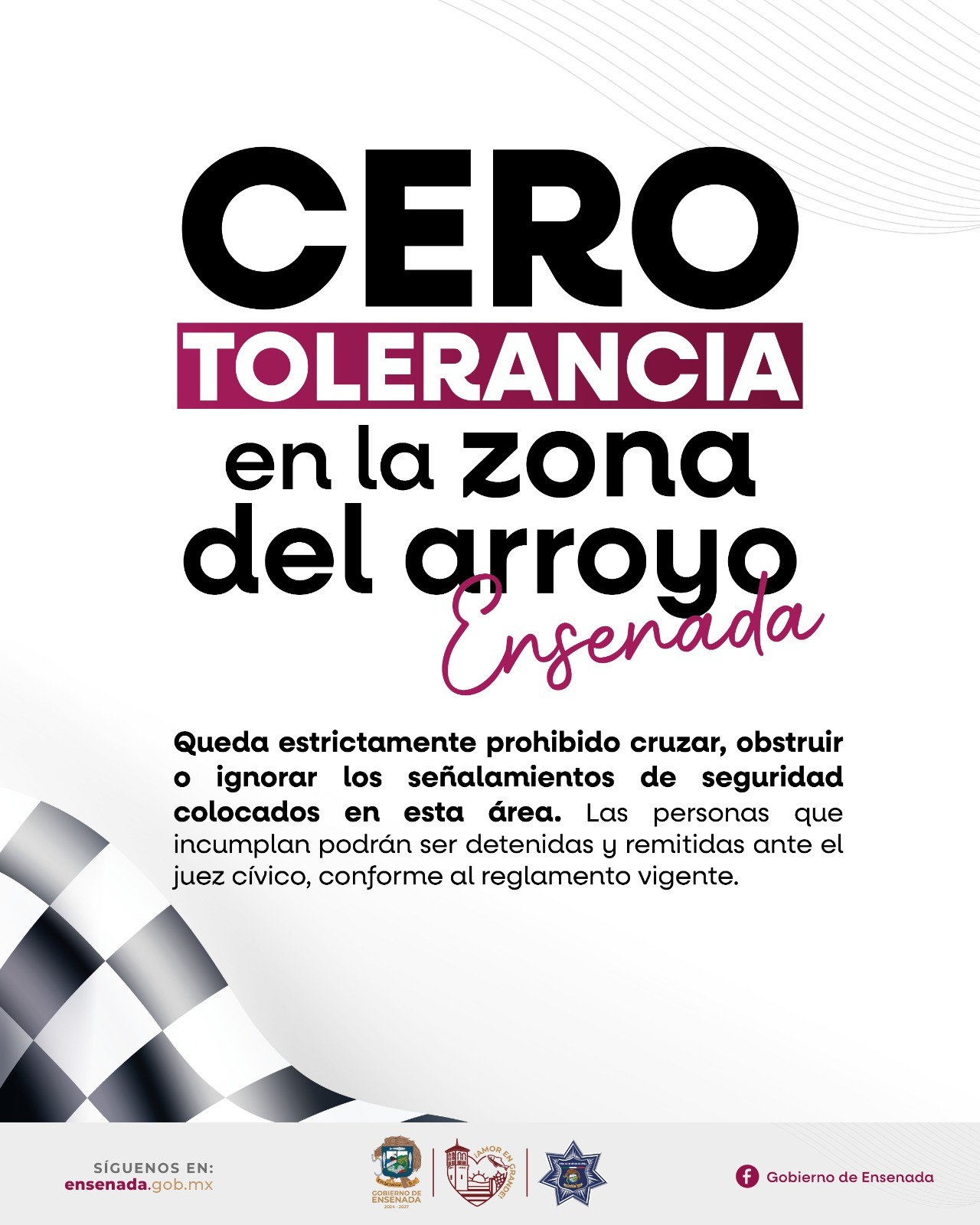 Cero tolerancia arroyo