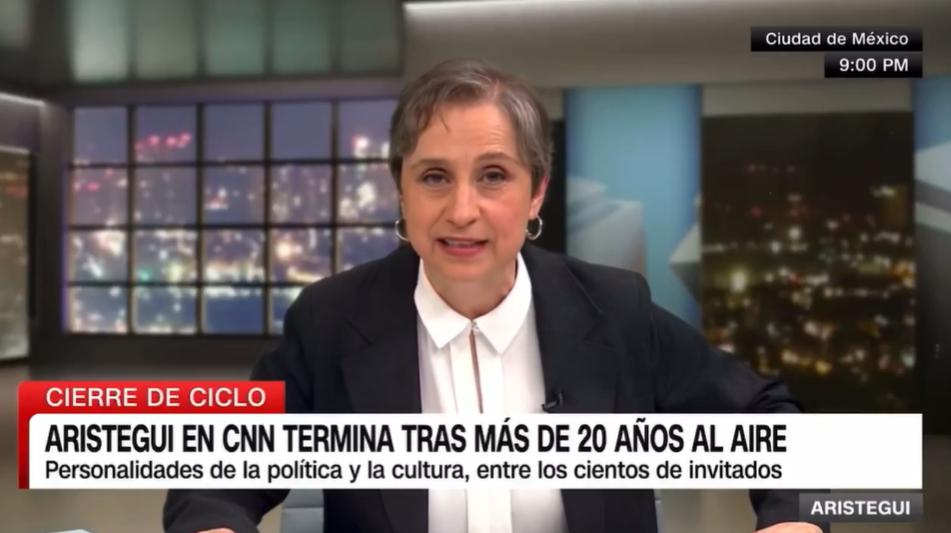 Carmen Aristegui se despide de CNN tras 20 años al frente de su programa