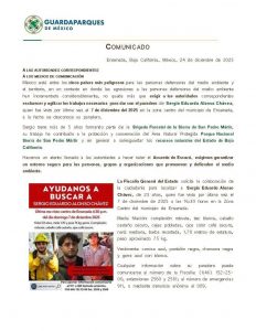 Guardaparques Comunicado