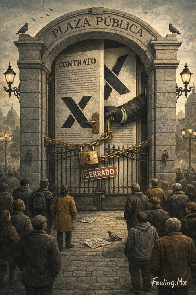 Nuevas condiciones en X, aceptas o pierdes acceso a la plaza pública